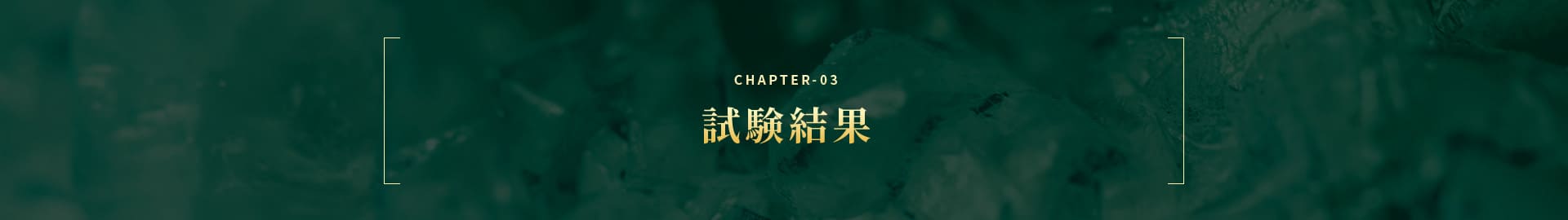 CHAPTER-03 試験結果