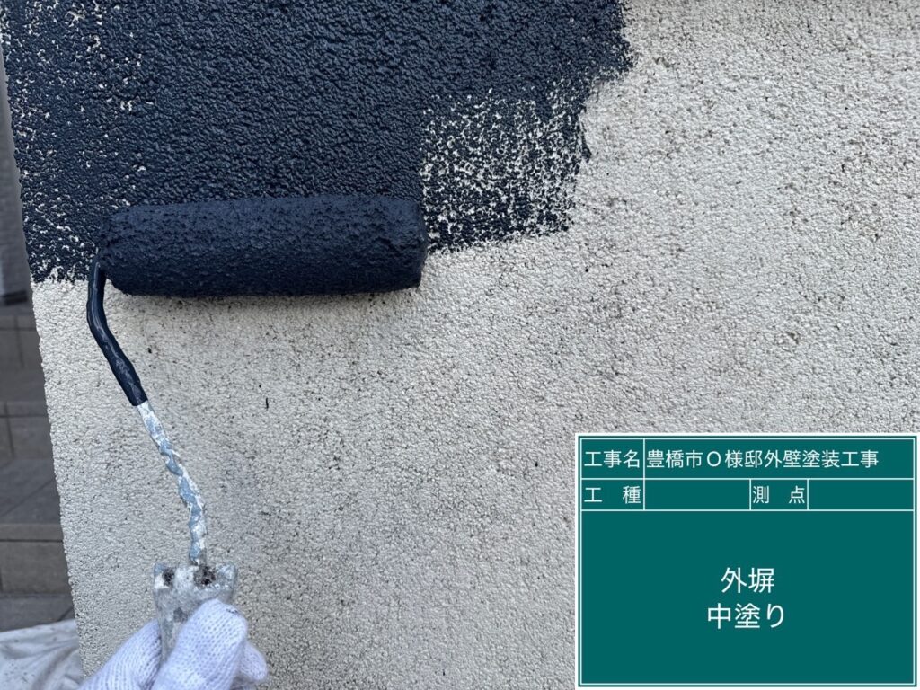 外塀仕上げ1回目