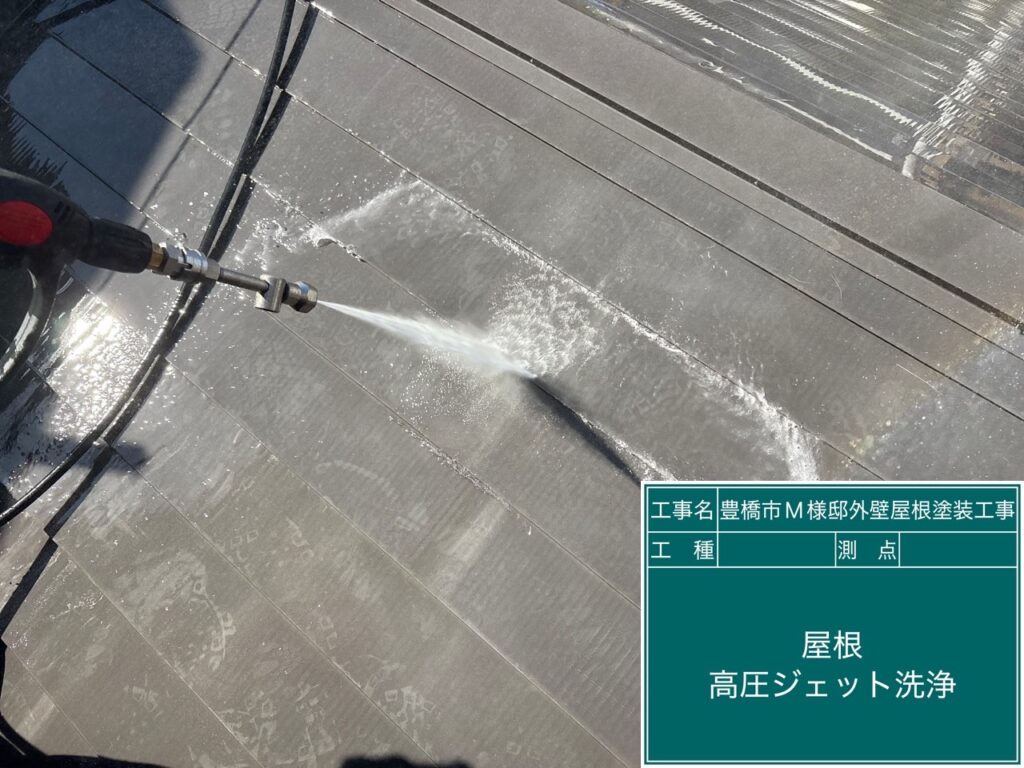 テラス屋根バイオ液塗布