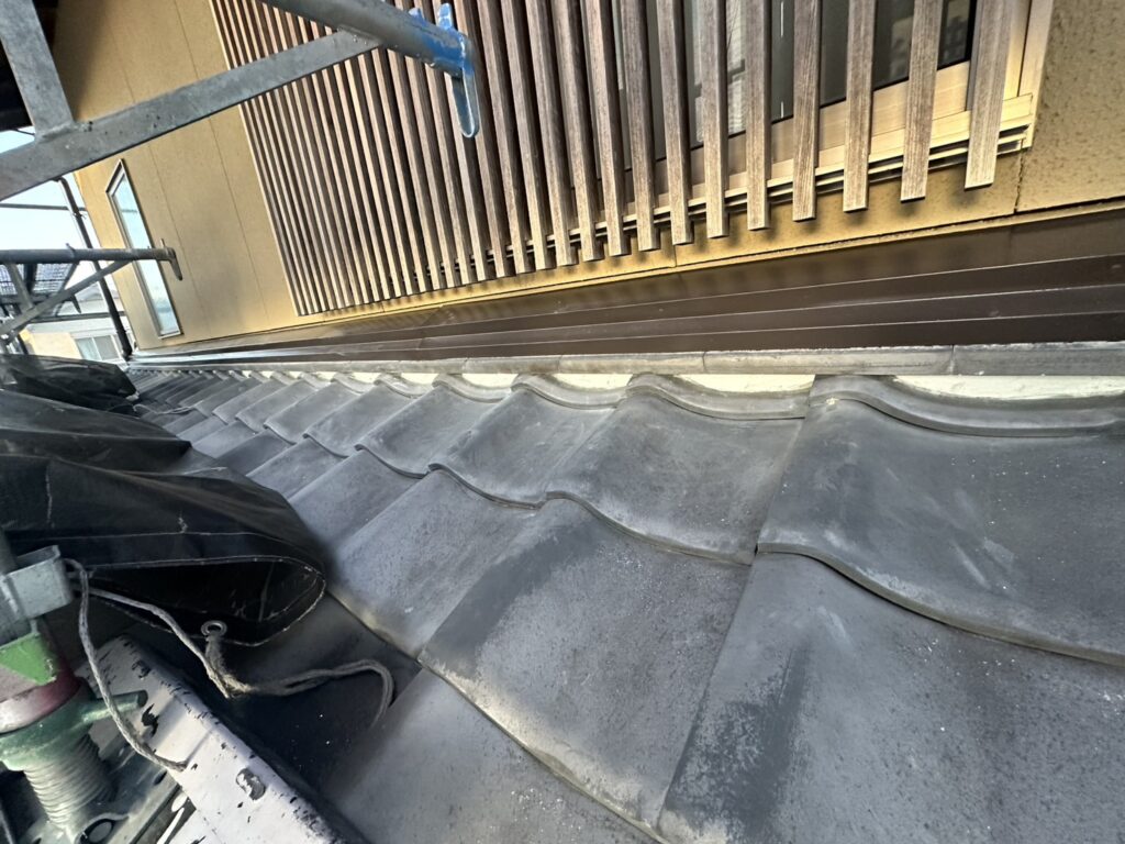 下屋根面戸漆喰