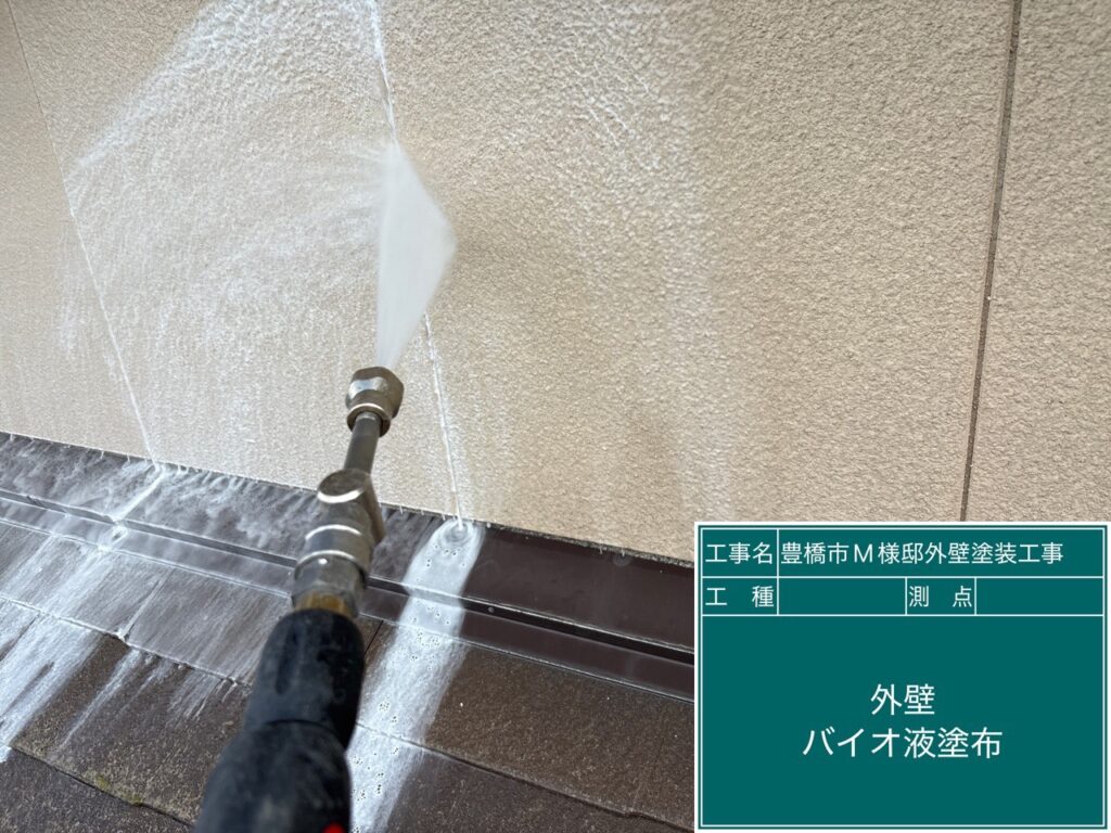 壁バイオ液塗布