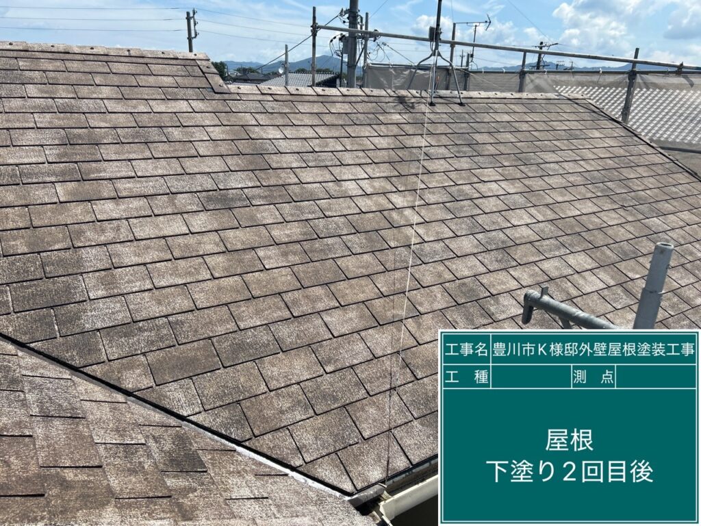下塗り2回目後
